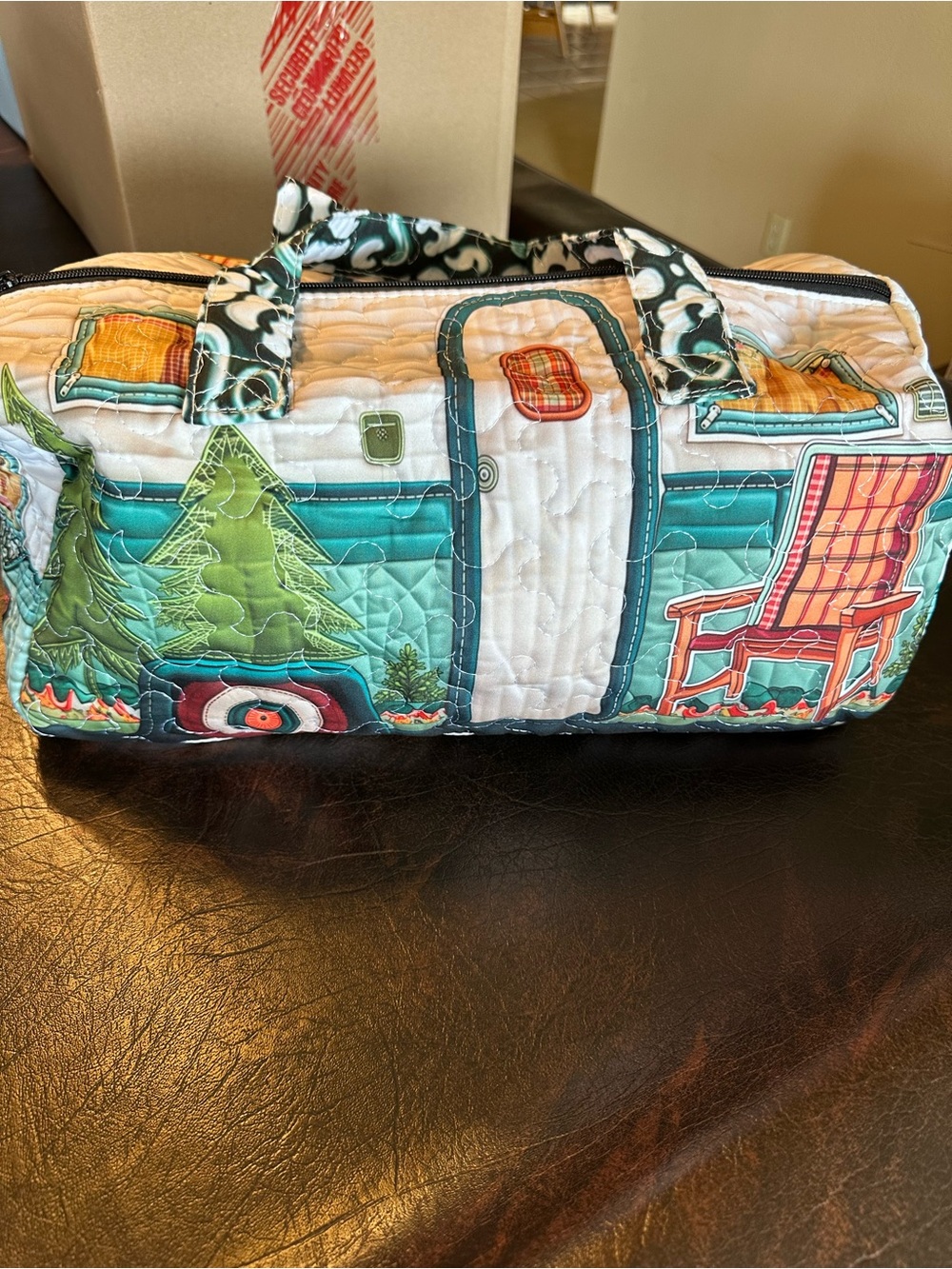 ZYQOL Quilted Camper RV Travel Duffel Bag 16” Weekender Tote